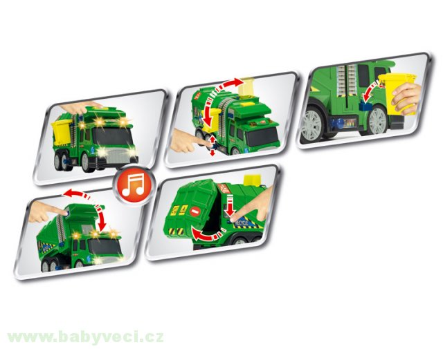 Popelářské auto na baterie