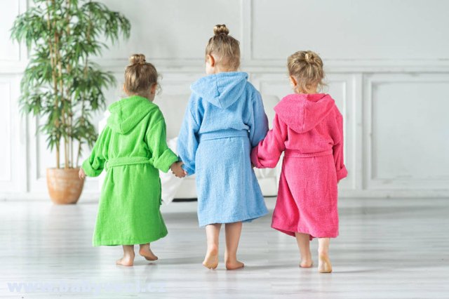 Dětský froté župan Playshoes zelený