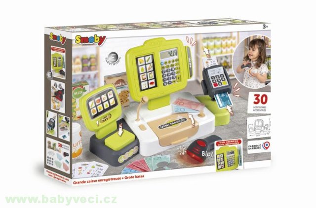 Dětská pokladna Shop Smoby elektronická s váhou
