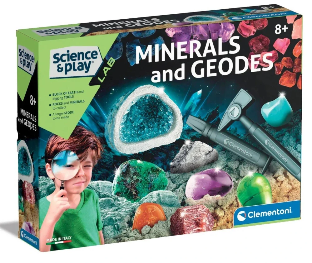 Dětská laboratoř clementoni výroba minerálů a geodů
