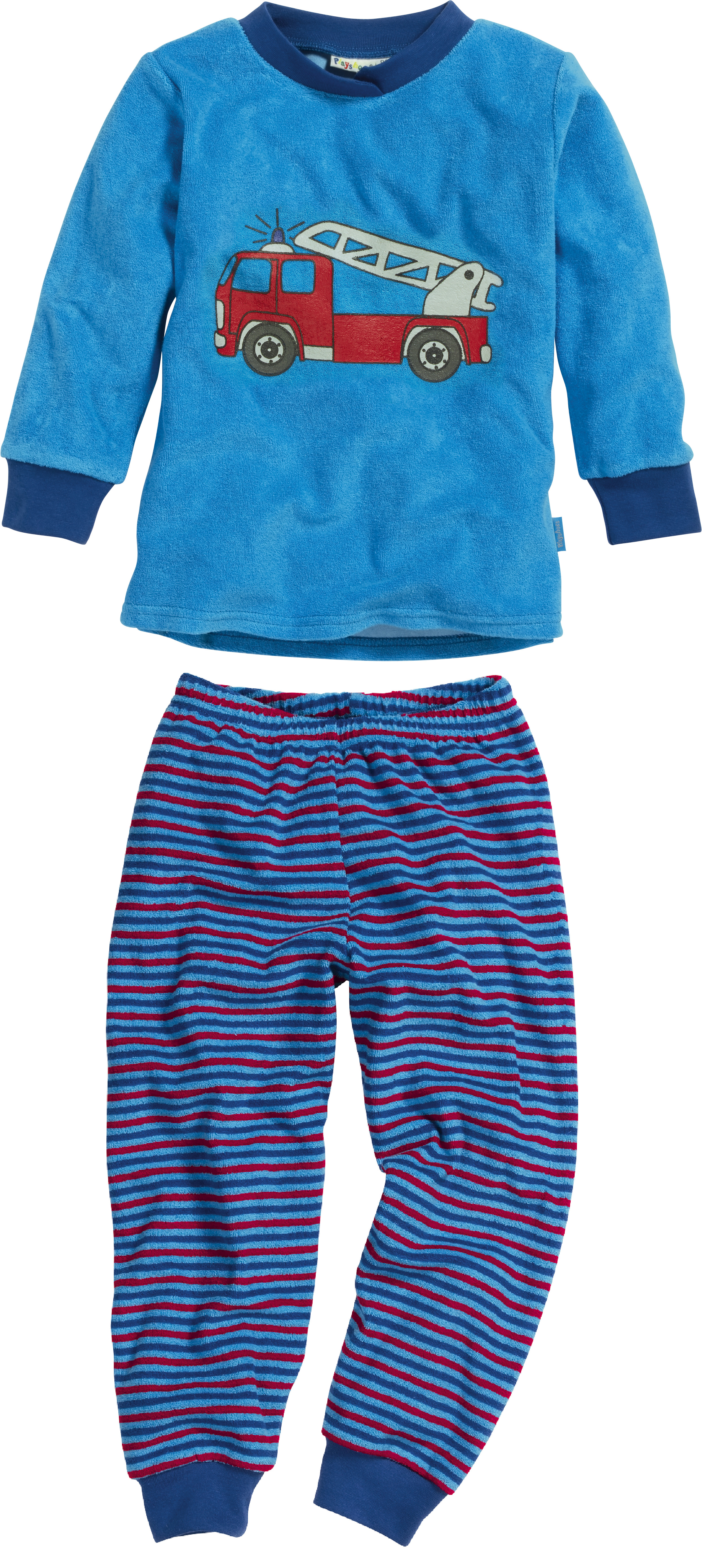 Dětské froté dvoudílné pyžamo Playshoes hasič