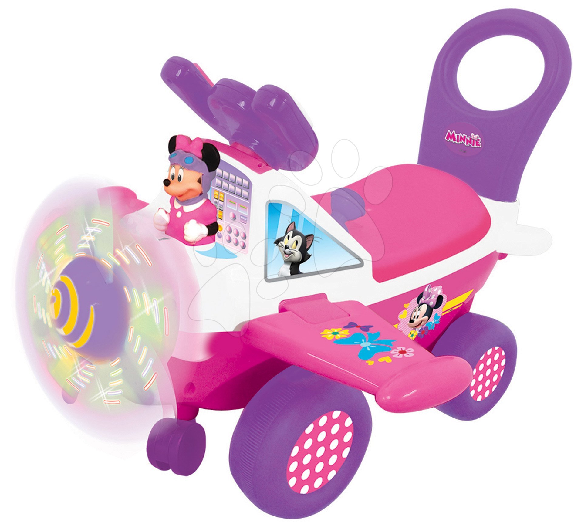 Odrážedlo letadlo minnie Kiddieland se zvukem a světlem