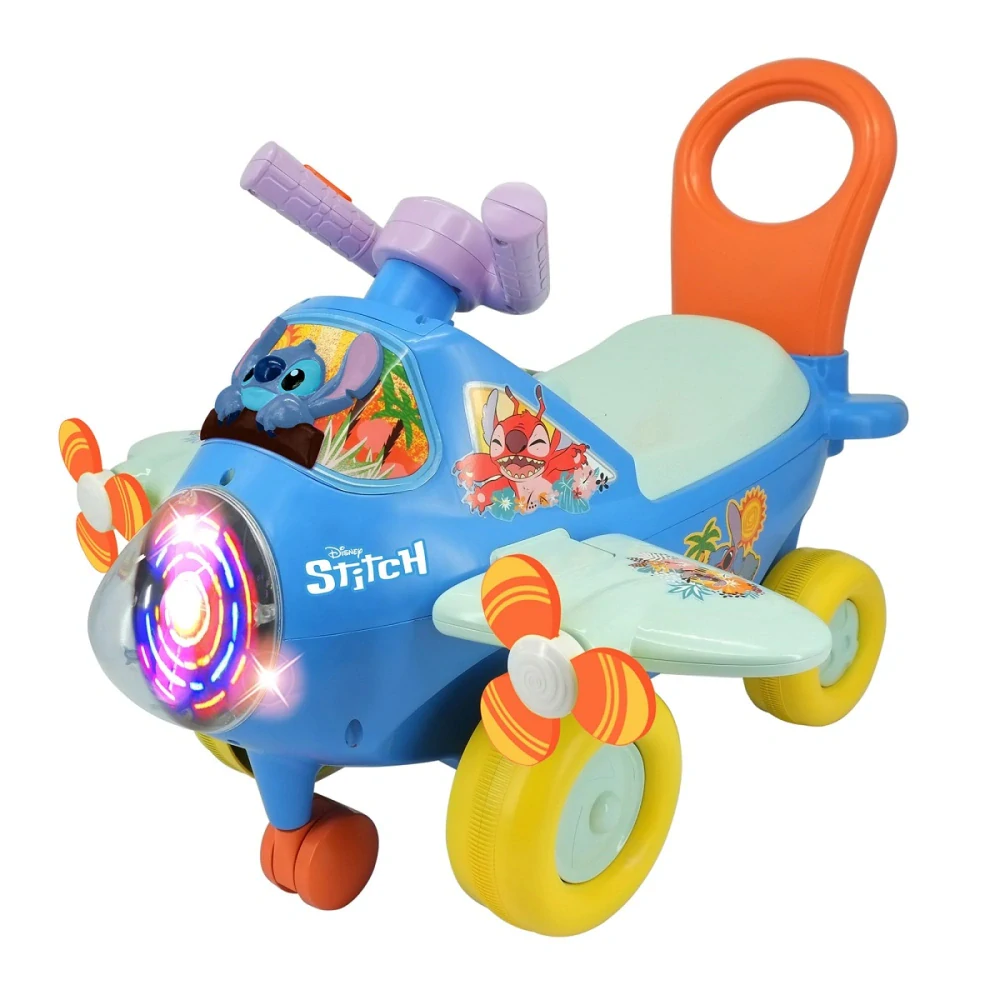 Odrážedlo letadlo Stitch Kiddieland se zvukem a světlem