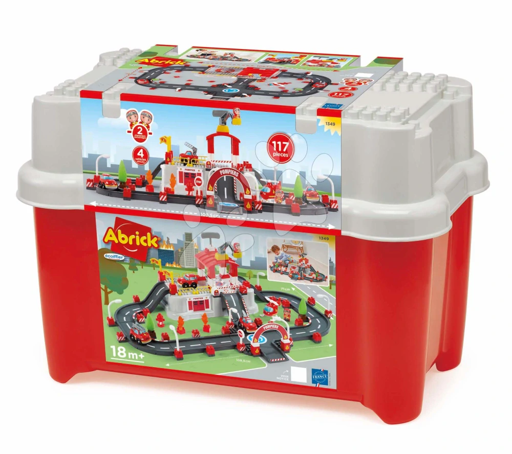 Abrick velká hasičské stanice s dráhou v boxu
