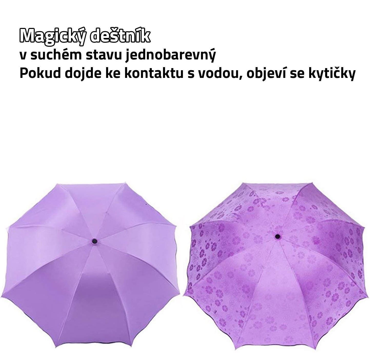 Magický skládací deštník fialový