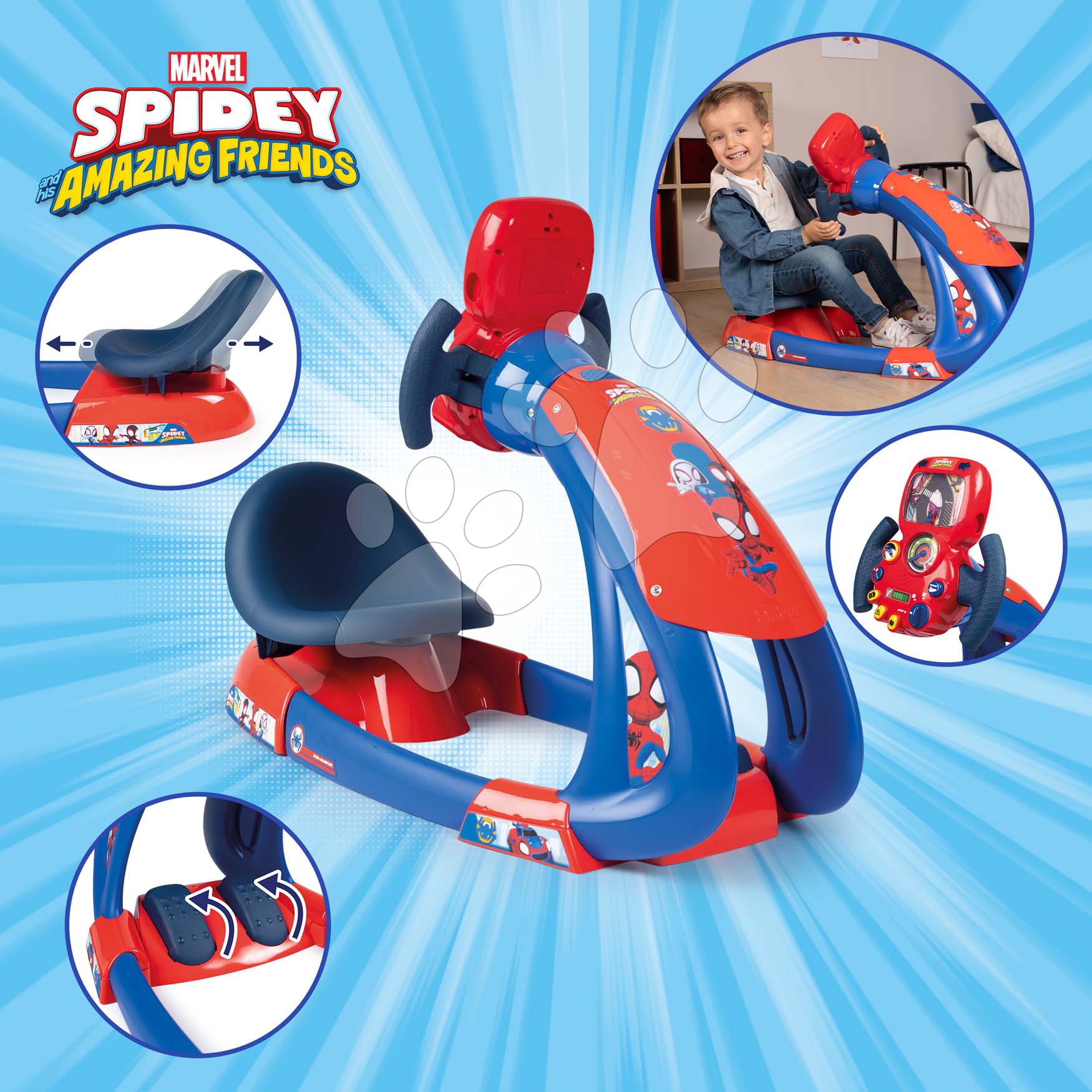 Spidey trenažér V8 se světlem zvukem elektronický simulátor