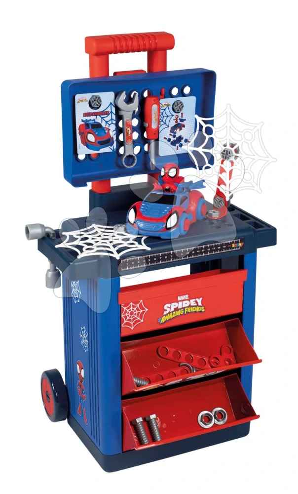 Pracovní stolek na kolečkách Spidey DIY Trolley Marvel Smoby