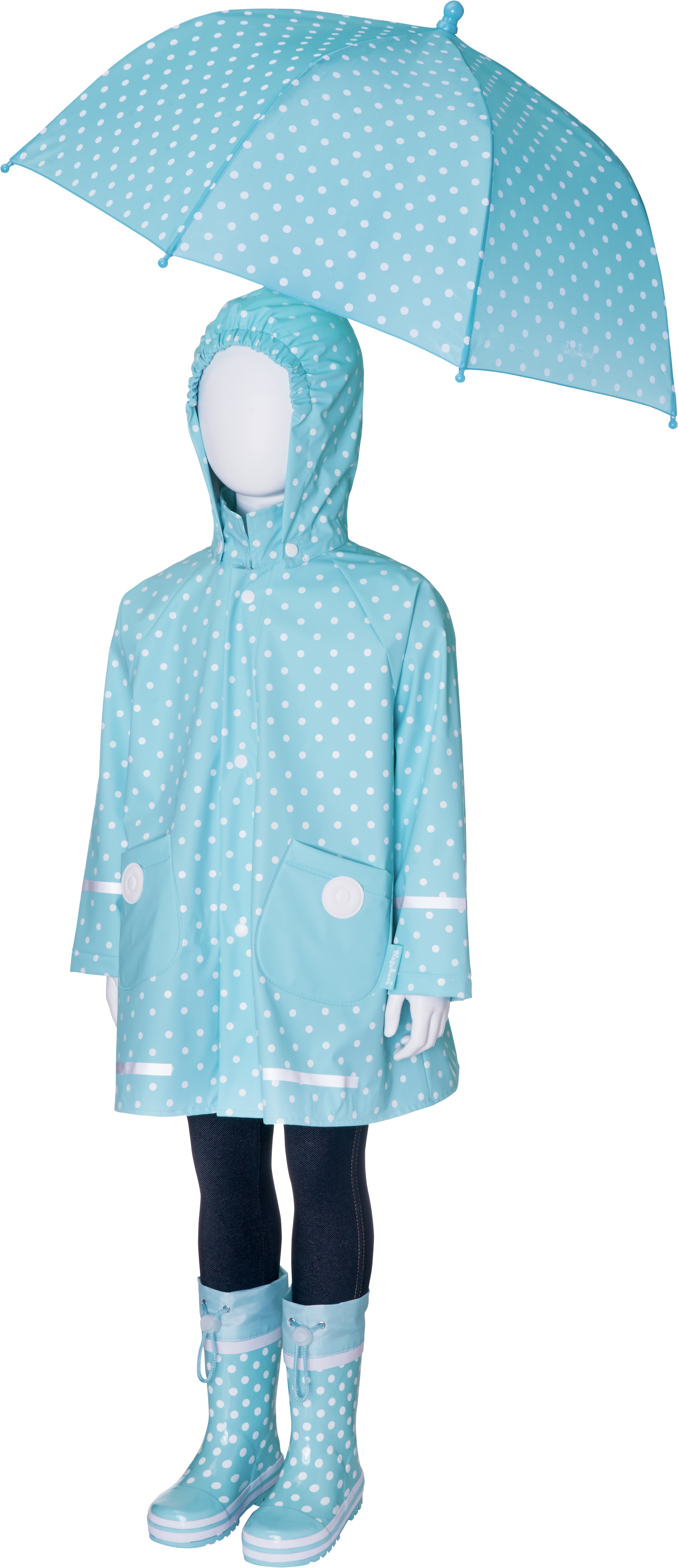 Pláštěnka playshoes puntík Playshoes tyrkys