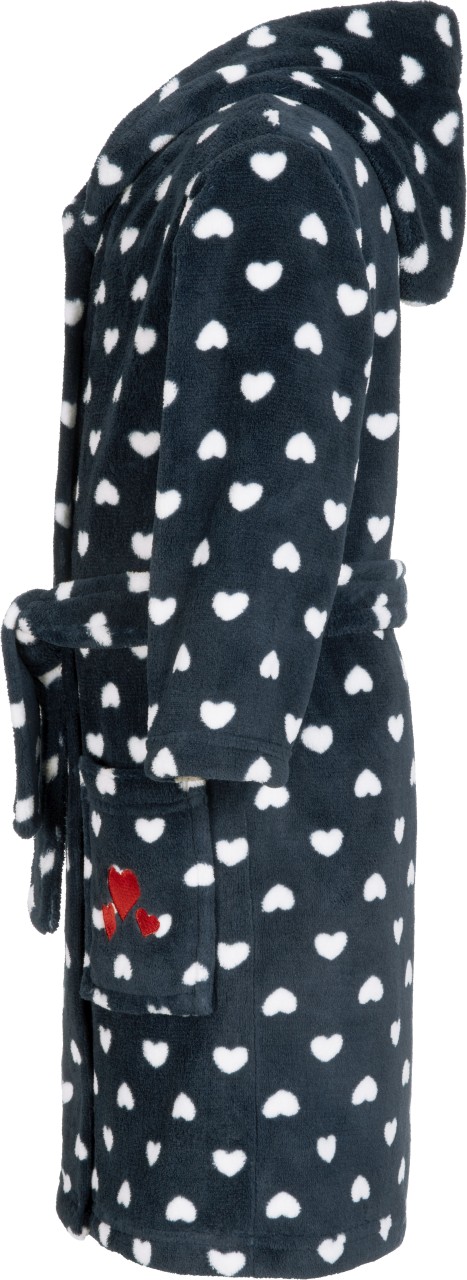 Dětský župan Playshoes pruhovaný srdce