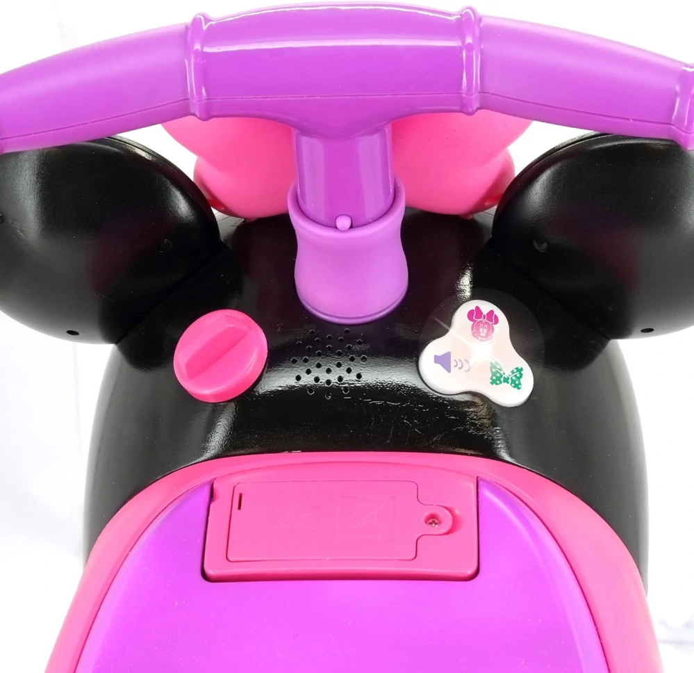 Odrážedlo minnie Kiddieland se zvukem a úložným prostorem