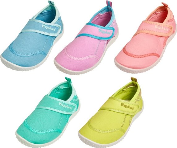 Boty do vody pro děti protiskluzové Playshoes neon