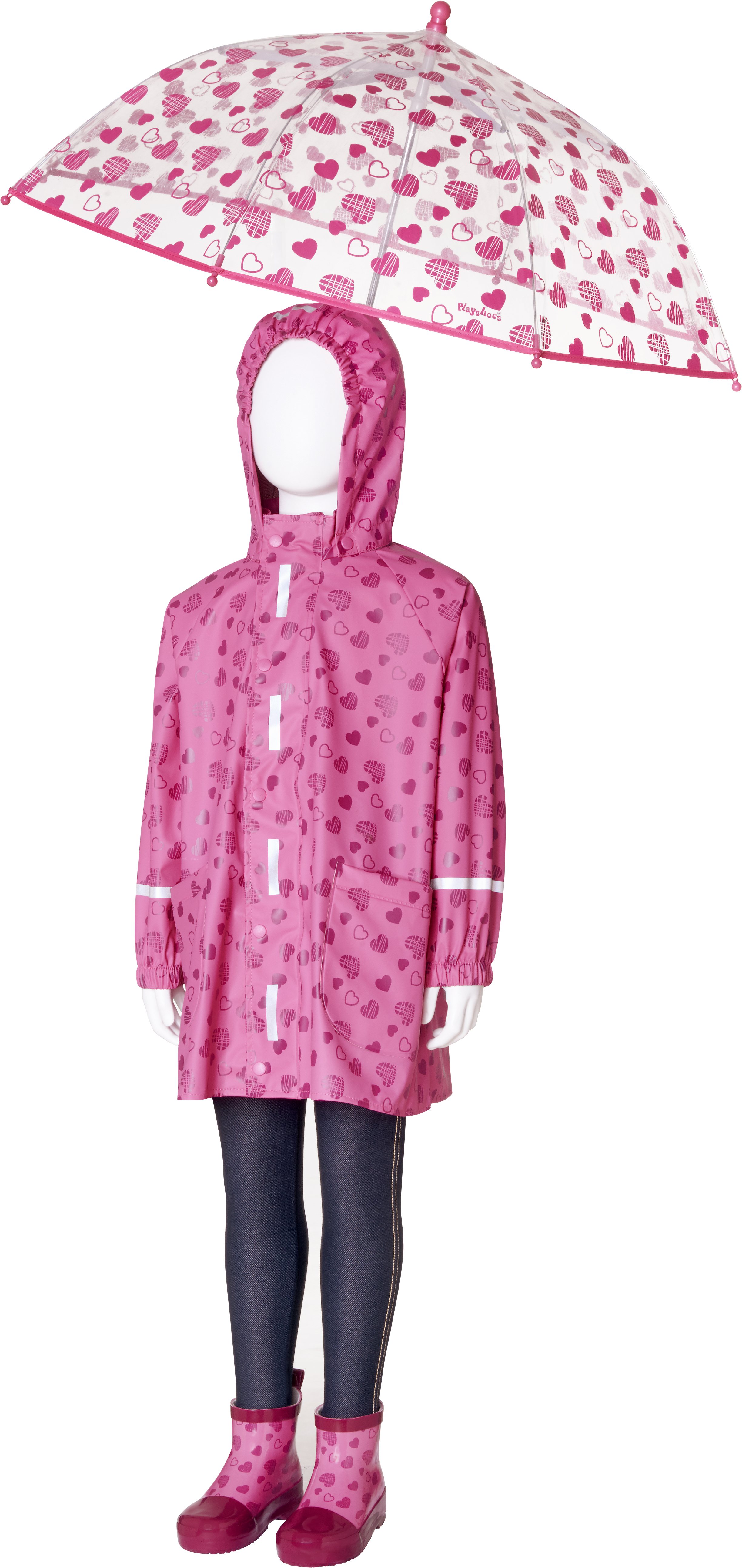 Nepromokavá bunda Playshoes srdíčka