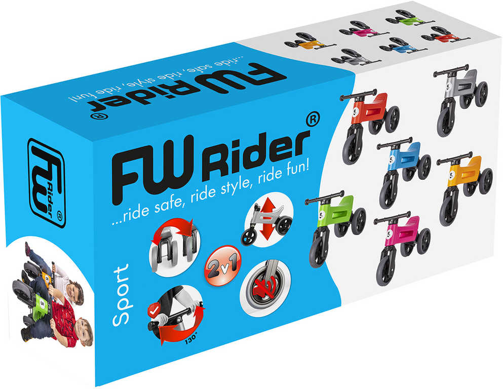 Odrážedlo motorka 3v1 Funny wheels
