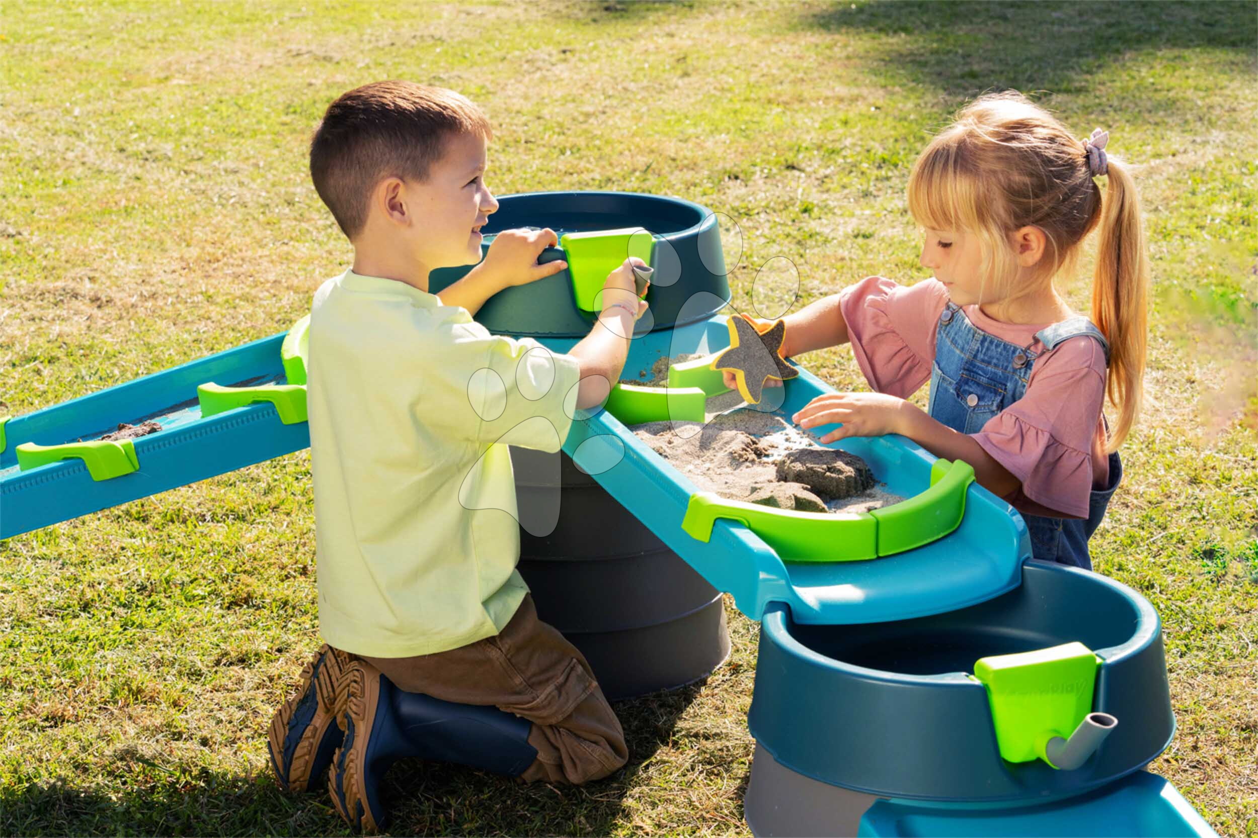 Vodní a písková maxi dráha Aquaplay s regulací průtoku2,3 metru