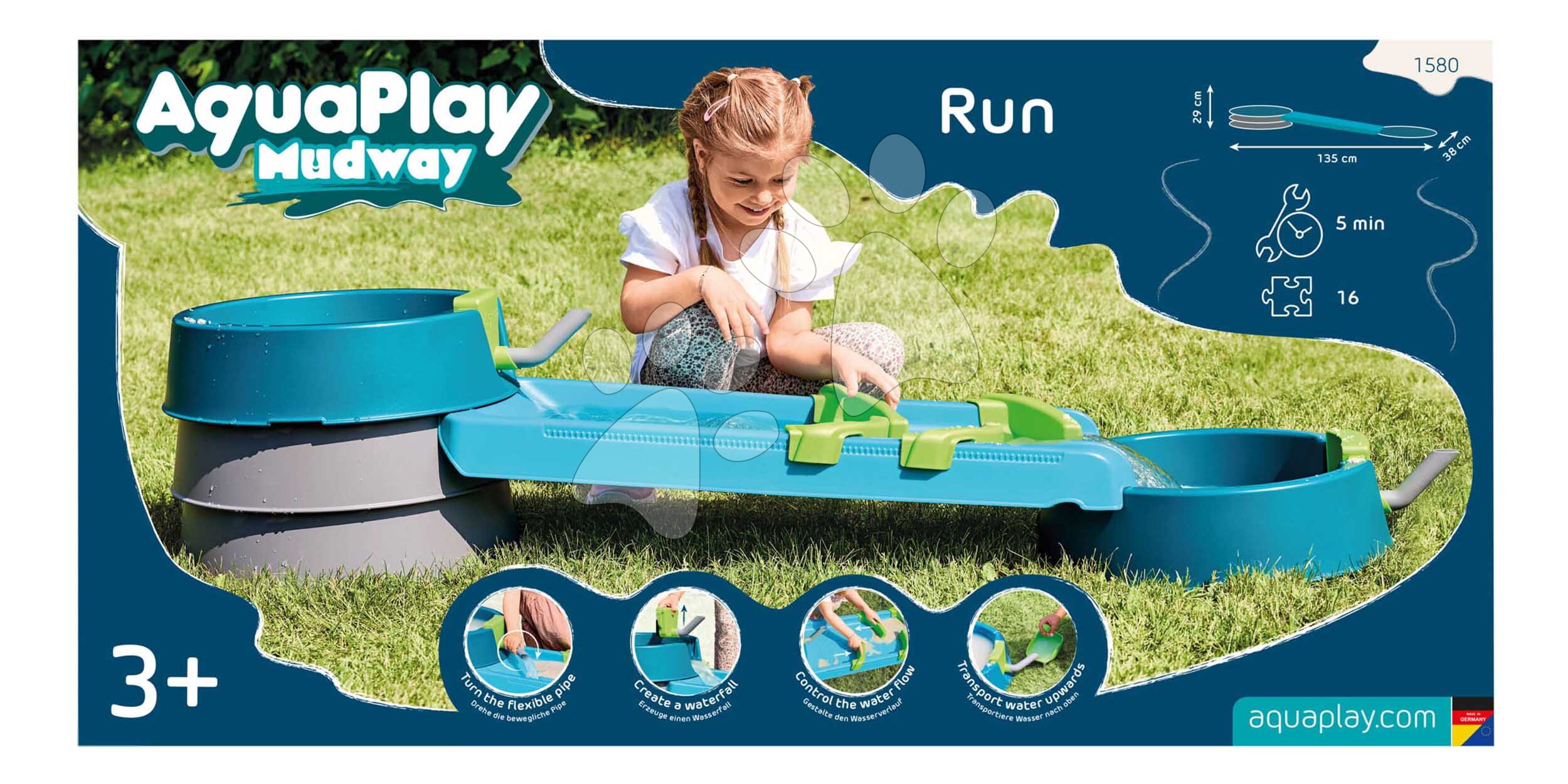 Vodní a písková  dráha Aquaplay Mudway Run