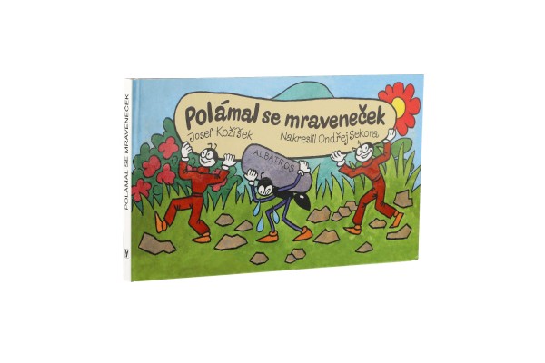 Knížka leporelo CZ text - Polámal se mraveneček 16x9cm 24m+