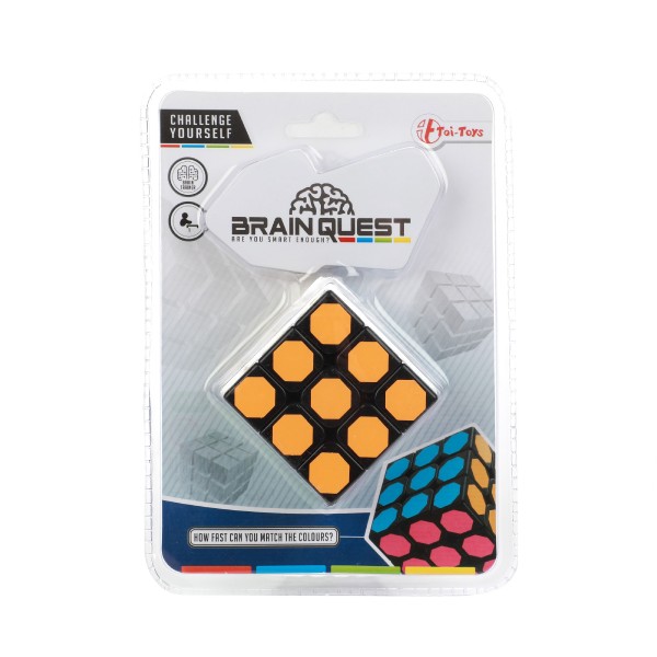 Hlavolam kostka plast 6x6cm v blistru