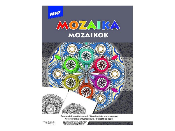Omalovánky antistresové Mozaika 21x29cm