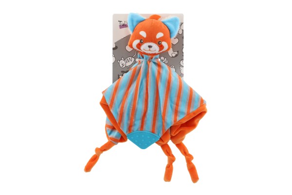 Liška usínáček kousátko plyš  25x25cm na kartě v sáčku 0+