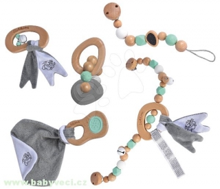 Luxusní Dřevěná sada pro nejmenší Natur Baby Pure Eichhorn