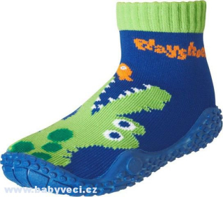Protiskluzové ponožkové boty do vody Playshoes krokodýl  