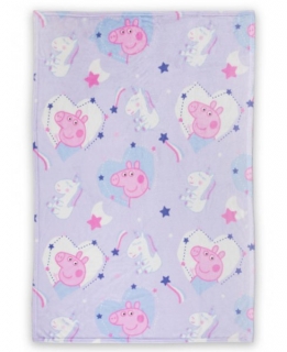 Deka fleesová peppa pig a jednorožec > varianta růžová