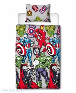 Povlečení marvel Avengers hero, Thor, Hulk > varianta hero, hulk, thor