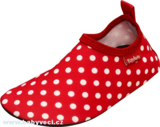 Dětské nazouvací protiskluzové boty Playshoes puntík  