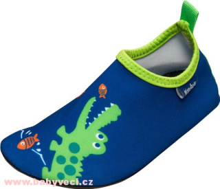 Dětské nazouvací protiskluzové boty krokodýl Playshoes  