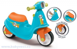 Odrážedlo motorka skůtr Smoby > varianta modrý