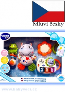 Vtech První dárek pro miminko (CZ) - modrý > varianta modrý
