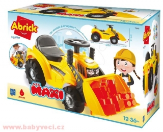 Odrážedlo bagr nakladač s kostkami > varianta bagr
