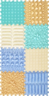 Masážní ortopedické podložky pastelová sada 8 kusů > varianta pastelová sada