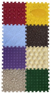 Masážní ortopedické podložky ježčí stezka 8ks > varianta ježčí stezka