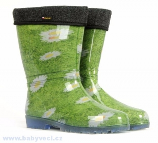 Dámské zateplené holinky demar RAINNY LUX PRINT