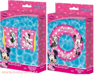 Nafukovací rukávky a kruh myška Minnie