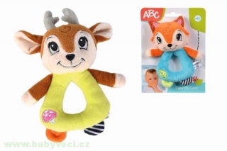 Plyšové chrastítko forest friends lesní zvířátka