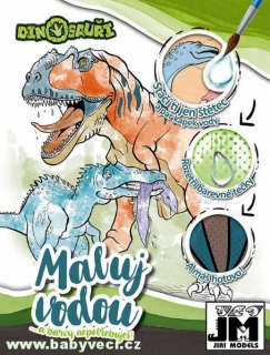 Velké vodové omalovánky maluj vodou Dinosauři > varianta dinosauři
