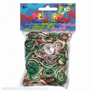 Rainbow Loom ® náhradní gumičky mix > varianta maskáčový mix