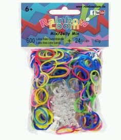 Rainbow Loom ® náhradní gumičky mix > varianta průhledný mix