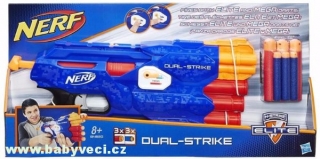 NERF ELITE DUAL STRIKE NA DVA DRUHY ŠIPEK