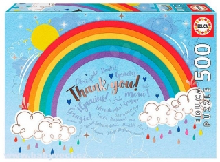 Puzzle duha rainbow Thank you