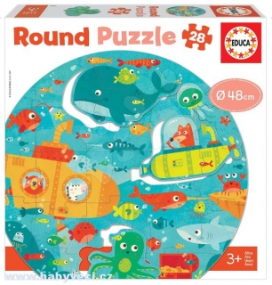 Puzzle pro nejmenší kulaté zvířátka v moři > varianta zvířátka v moři