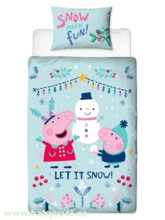 Vánoční povlečení peppa pig prasátko pepina George > varianta peppa pig george