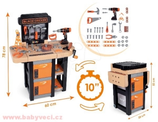 Pracovní stůl Black&Decker Open Bricolo skládací > varianta black decker