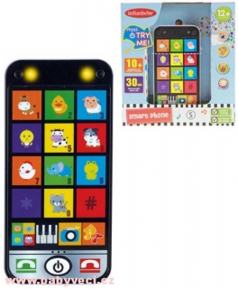 Baby telefon dětský interaktivní 14cm smartphone