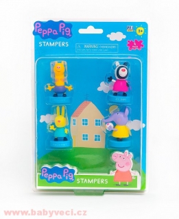 Peppa pig figurky s razítky sada 4ks > varianta 4kusy