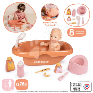 Vanička nočník a koupelnová sada baby nurse pro panenku 