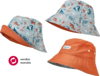 Letní klobouk 2v1 oboustranný Playshoes dinosauři