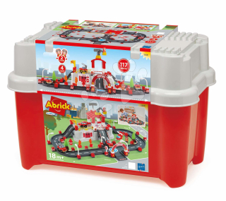 Abrick velká hasičské stanice s dráhou v boxu